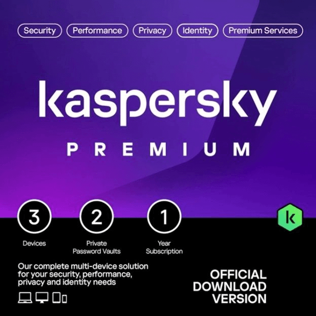 Kaspersky Premium - 3 apparaten - 1 jaar